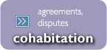 Cohabitation - agreements and disputes