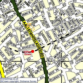 Map for Battrick Clark