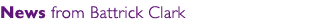 News from Battrick Clark